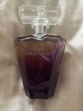 Avon Rare Amethyst Perfume Bottle - Purple